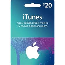 Подарочная карта iTunes 20 доллара США