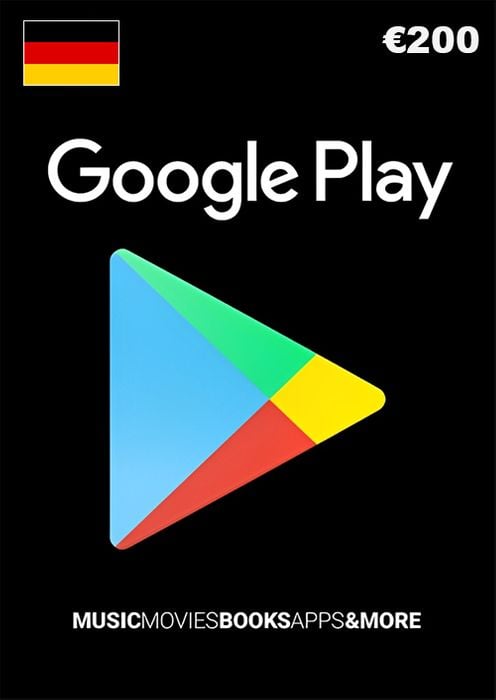 Подарочная карта Google Play на 200 евро.