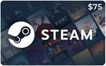 Подарочная карта Steam 75 долларов США