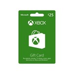 Подарочная карта Xbox Live на 25 фунтов стерлингов.
