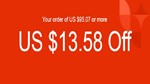 $13.58+/$95+ Aliexpress UA/US/TR/ALG (01.06..2021)