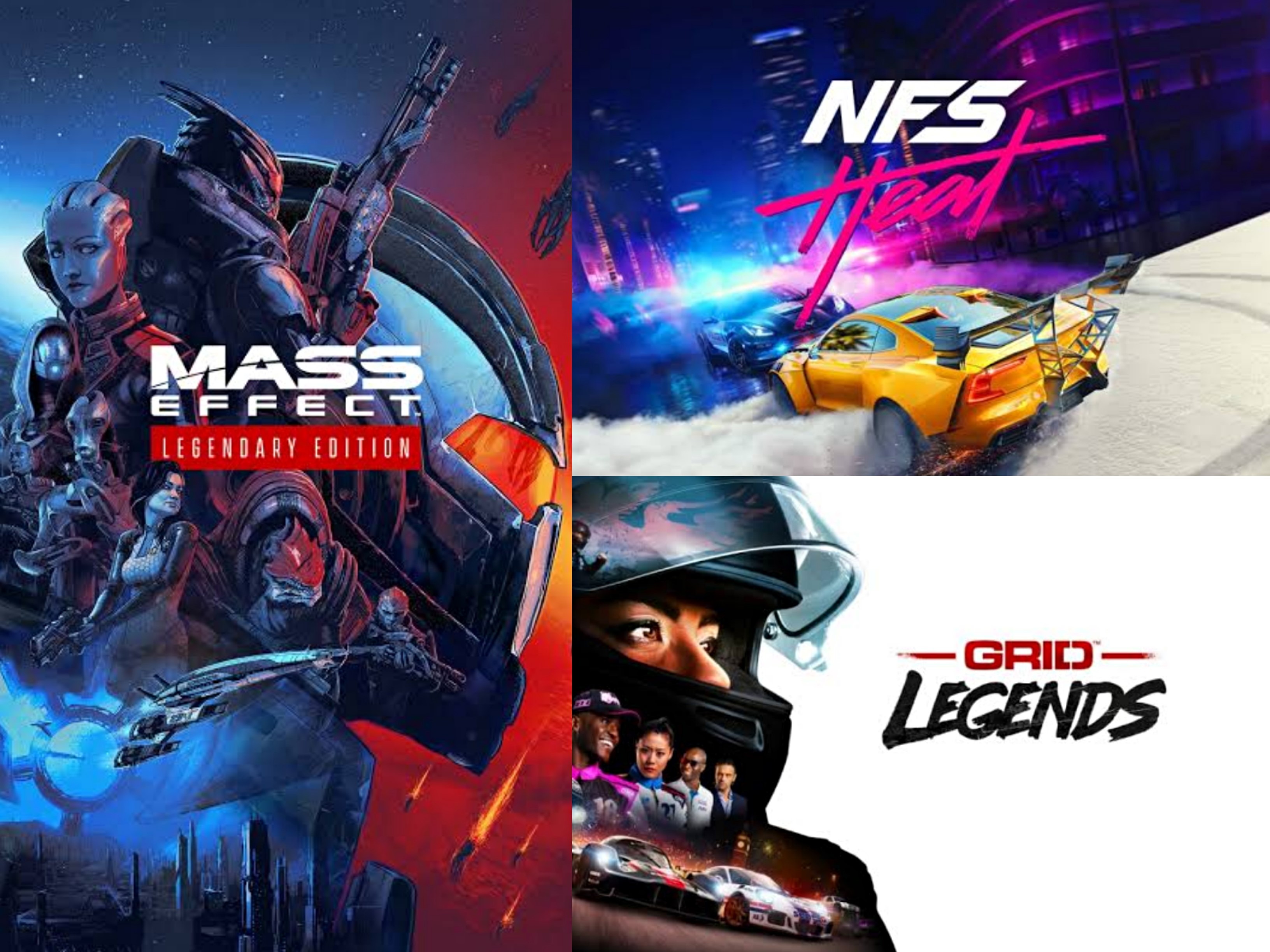 NFS Heat+Mass Effect Legendary+Grid Legends Origin+Mail