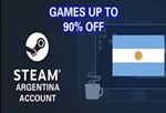 Turkey/Argentina Region Steam Account on your email