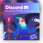  Discord Nitro 1-12 Месяц Любой Аккаунт  БЫСТРО