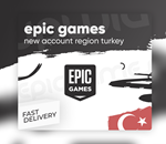 Новый Epicgames аккаунт (Регион Турция/Полный доступ)