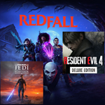 Redfall+STAR WARS Jedi:Survivor+Resident Evil 4