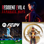 Resident Evil 4-Separate Ways+Mortal Kombat 1+FIFA 24