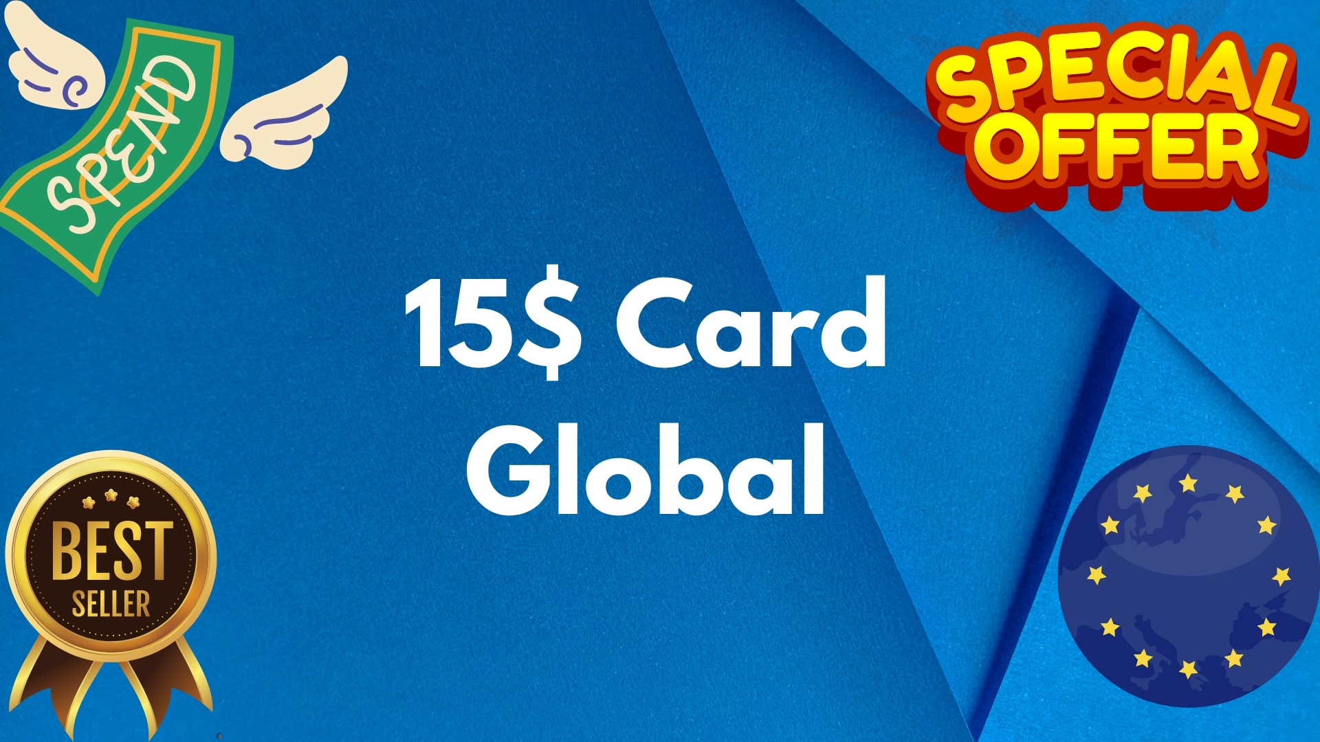 💵15$ CARD GLOBAL🌎All Services/Subscriptions/Others✅