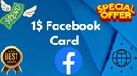 1$ Card For FACEBOOK ADS⭐