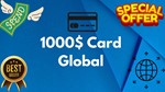 1000$ Card GlobalAll Services/Subscriptions/Others