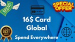 16$ Card GlobalAll Services/Subscriptions/Others