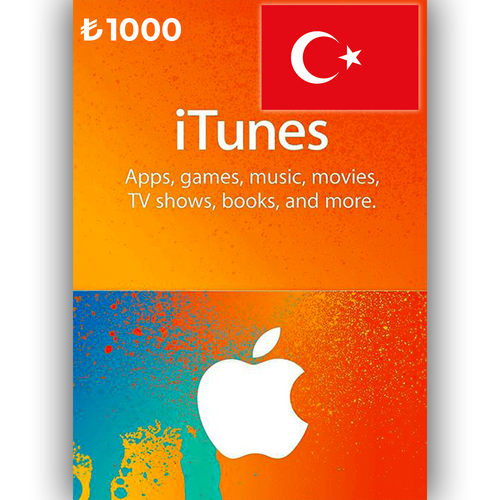 ⚡Подарочная карта Apple iTunes🇹🇷 25~1000 TL ТУРЦИЯ✅