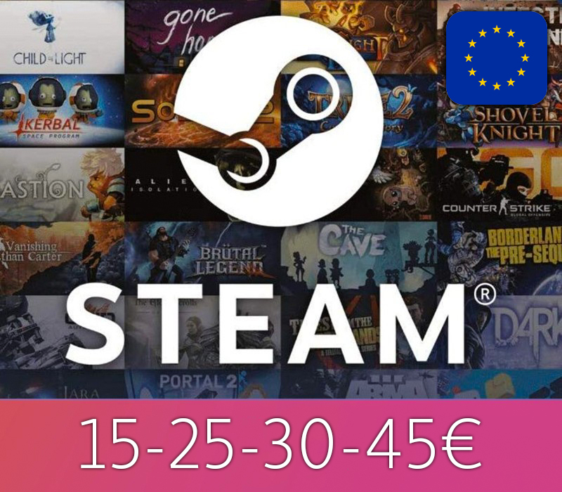 ➡️Steam Подарочная карта✅15-25-30 € EUR💰EUROPE⚡