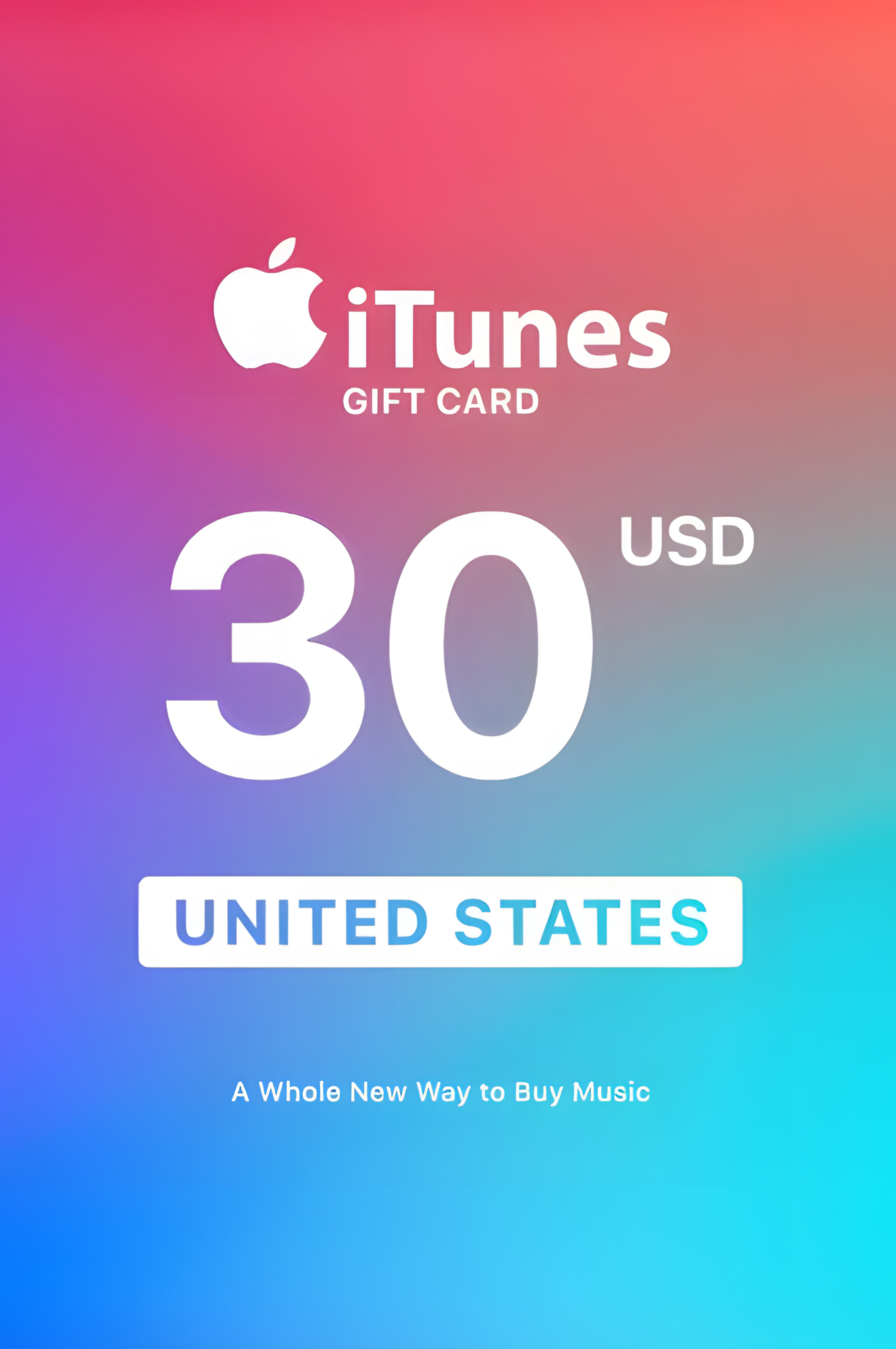 ⚡Подарочная карта Apple iTunes - 30$ 🇺🇸 ✅Дешевле🔥Без