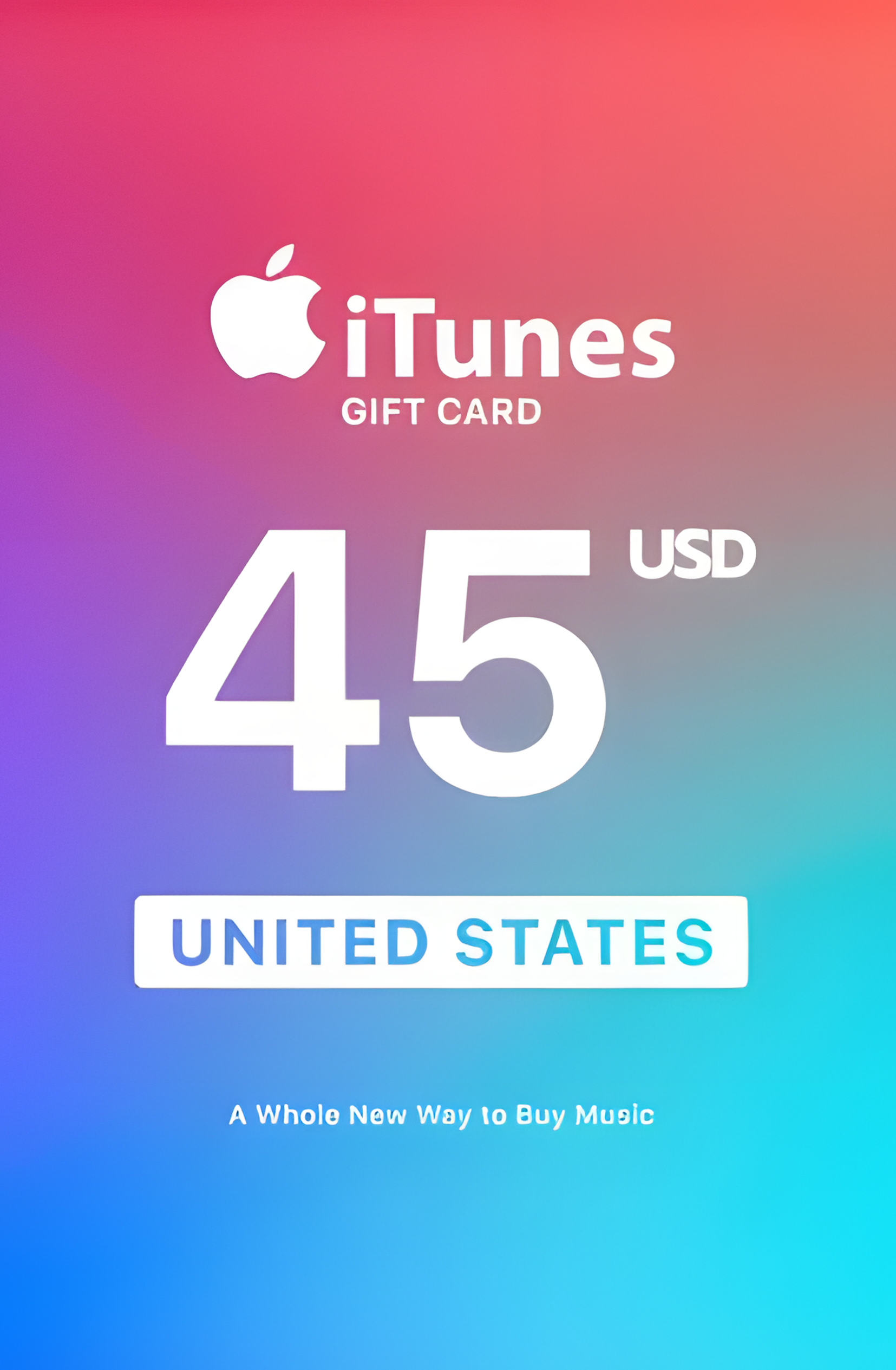 ⚡Подарочная карта Apple iTunes - 45$ 🇺🇸 ✅Дешевле🔥Без