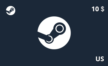 Подарочная карта Steam 10 долл. US-регион