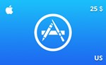 Подарочная карта App Store 25 долл. US-регион