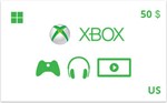 Подарочная карта Xbox 50 долл. US-регион