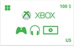 Подарочная карта Xbox 100 долл. US-регион