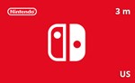 Подарочная карта Nintendo Switch Online 3 мес. US-рег.