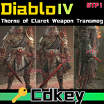 Diablo IV Thorns of Claret Weapon Transmog