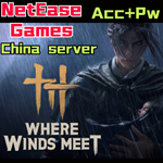 where winds meet Account+Pw China server