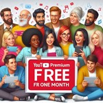YouTube Premium: 1 Месяц Бесплатно на тест + 12 Месяцев