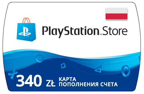 Карта PlayStation(PSN) 340 PLN (Злотых)🔵Польша