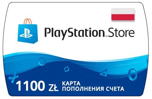 Карта PlayStation(PSN) 1100 PLN (Злотых)🔵Польша