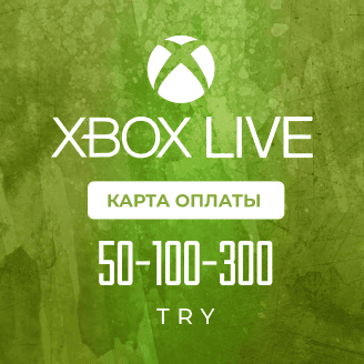 Карта оплаты Xbox Live 50-100-300 TRY 🔵 Турция