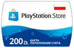 Карта PlayStation(PSN) 200 PLN (Злотых)Польша