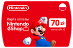 Карта Nintendo eShop 70zł PLN(Злотых) Польша
