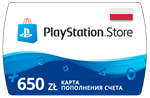 Карта PlayStation(PSN) 650 PLN (Злотых)Польша