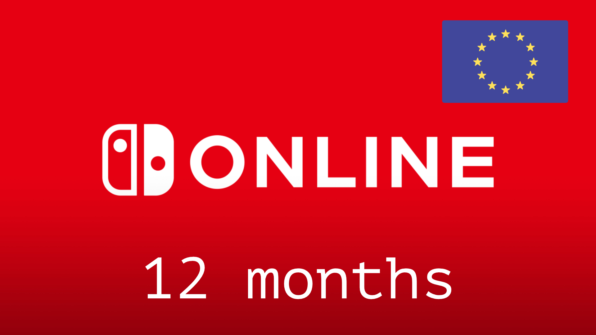 ✅Nintendo Switch Online🔥Gift Card-12 месяцев🇪🇺(EU)