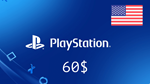 Playstation Network (PSN)    60$(US) [Без комиссии]