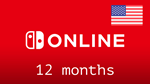 Nintendo Switch OnlineGift Card- 12 месяцев ????????(US)