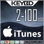 Apple iTunes Gift Card US2-3-4-5-10-25-50-100$ США