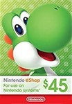  КАРТА ОПЛАТЫ NINTENDO ESHOP — 45 USD [USA]