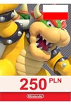  КАРТА ОПЛАТЫ NINTENDO ESHOP — 250 PLN [PL] | ПОЛЬША