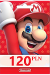  КАРТА ОПЛАТЫ NINTENDO ESHOP — 120 PLN [PL] | ПОЛЬША