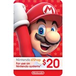  КАРТА ОПЛАТЫ NINTENDO ESHOP — 20 USD [USA]