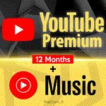 ️ YouTube PREMIUM + MUSIC 6-12 МЕСЯЦА НА ВАШ АККАУНТ