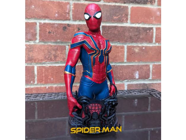 MARVEL SPIDERMAN BUST:  ПРОВЕРЕН И ГОТОВ К 3D ПЕЧАТИ