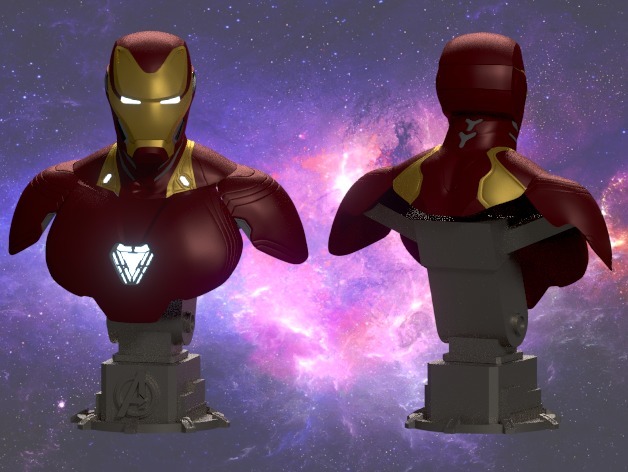 IRON MAN MARK 50 BUST: ПРОВЕРЕН И ГОТОВ К 3D ПЕЧАТИ