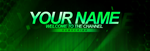 Psd-шаблон баннер (шапки) для Twitch Neon