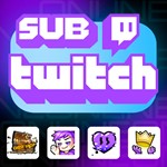 TWITCH SUB | ПОДАРОЧНАЯ ПОДПИСКА | 1-3 УР. | ТВИЧ