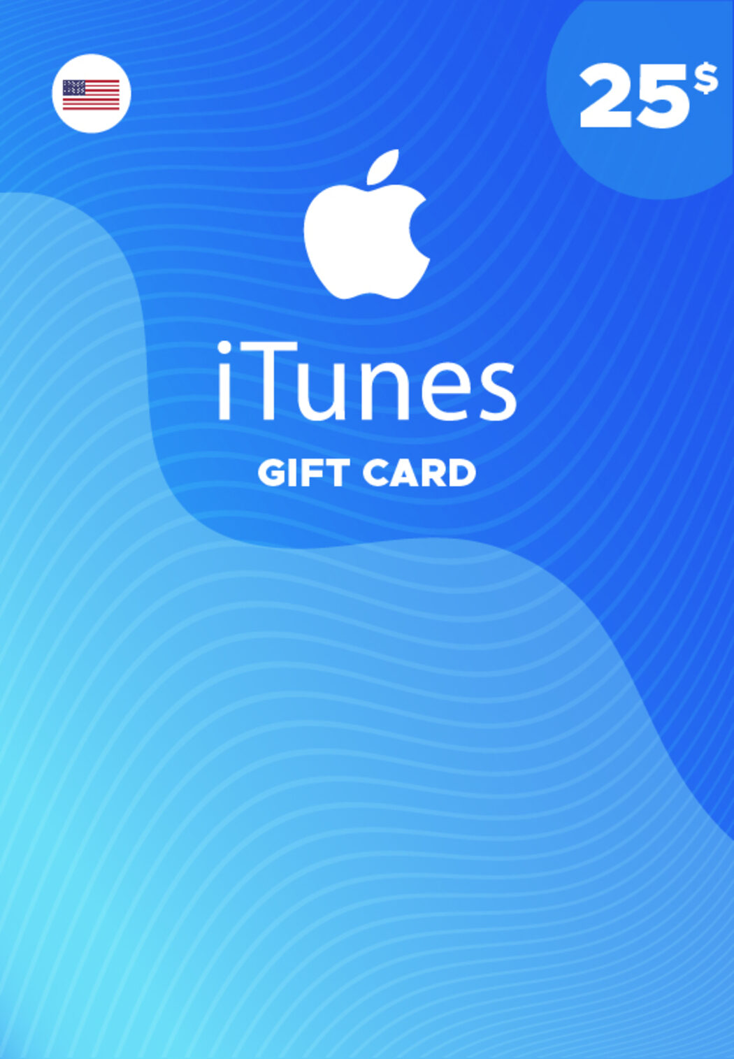 🍎Подарочная карта Apple iTunes 25 USD USA США🍎