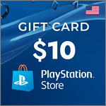 Пополнение PlayStation PSN USA карта 10 USD США