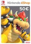 Карта код пополнения Nintendo eShop 50 евро