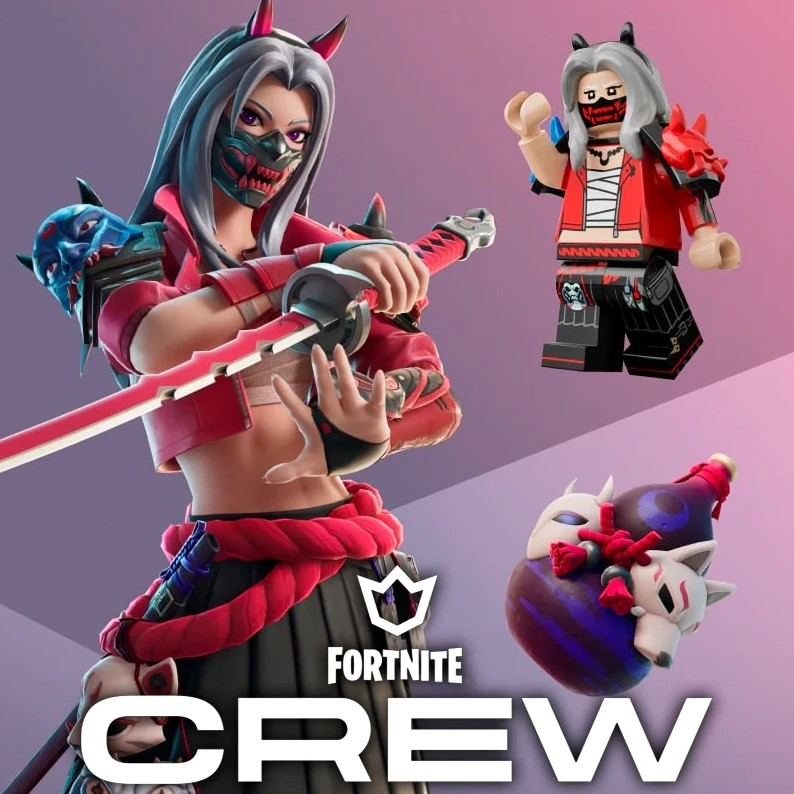 🕹️🎮CREW 1 Месяц (Отряд=Боевой пропуск +1000 V-Bucks)✅